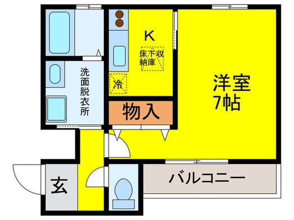 クレセントコ－トの物件間取画像